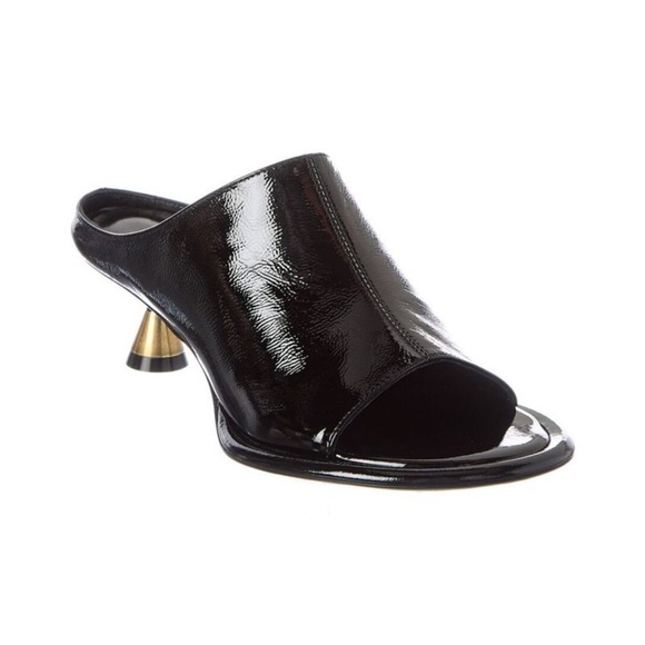 KHAITE Watts Patent Sandal Black Size 38.5 - Picture 2 of 7